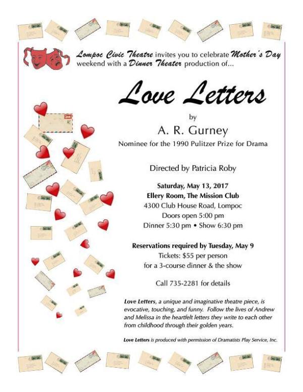 Poster for "Love Letters"