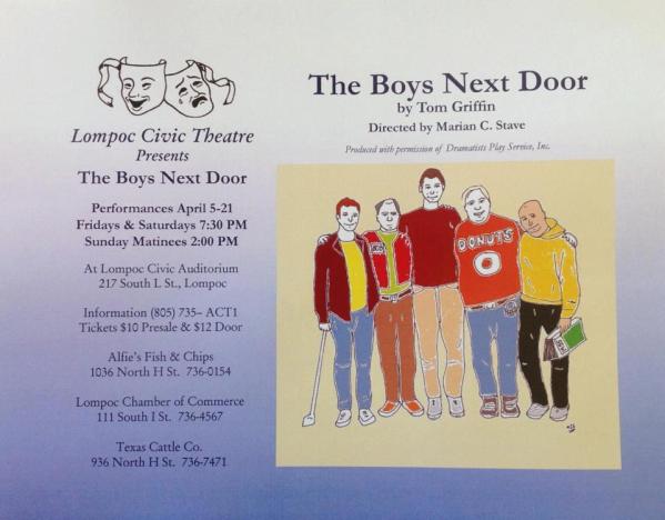 Poster for "The Boys Next Door"