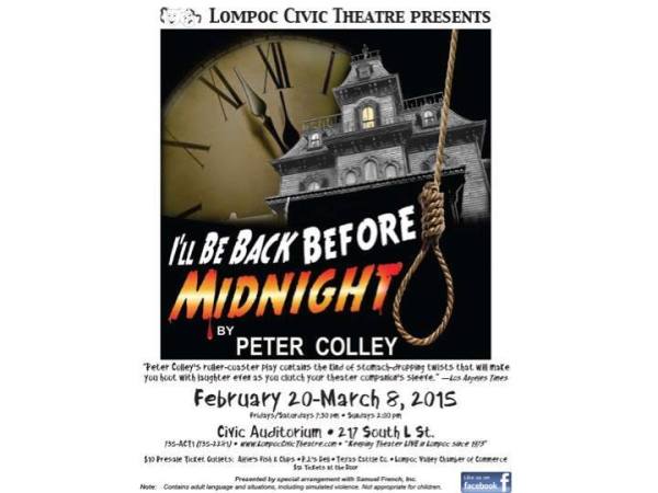 Poster for "I'll Be Back Before Midnight"